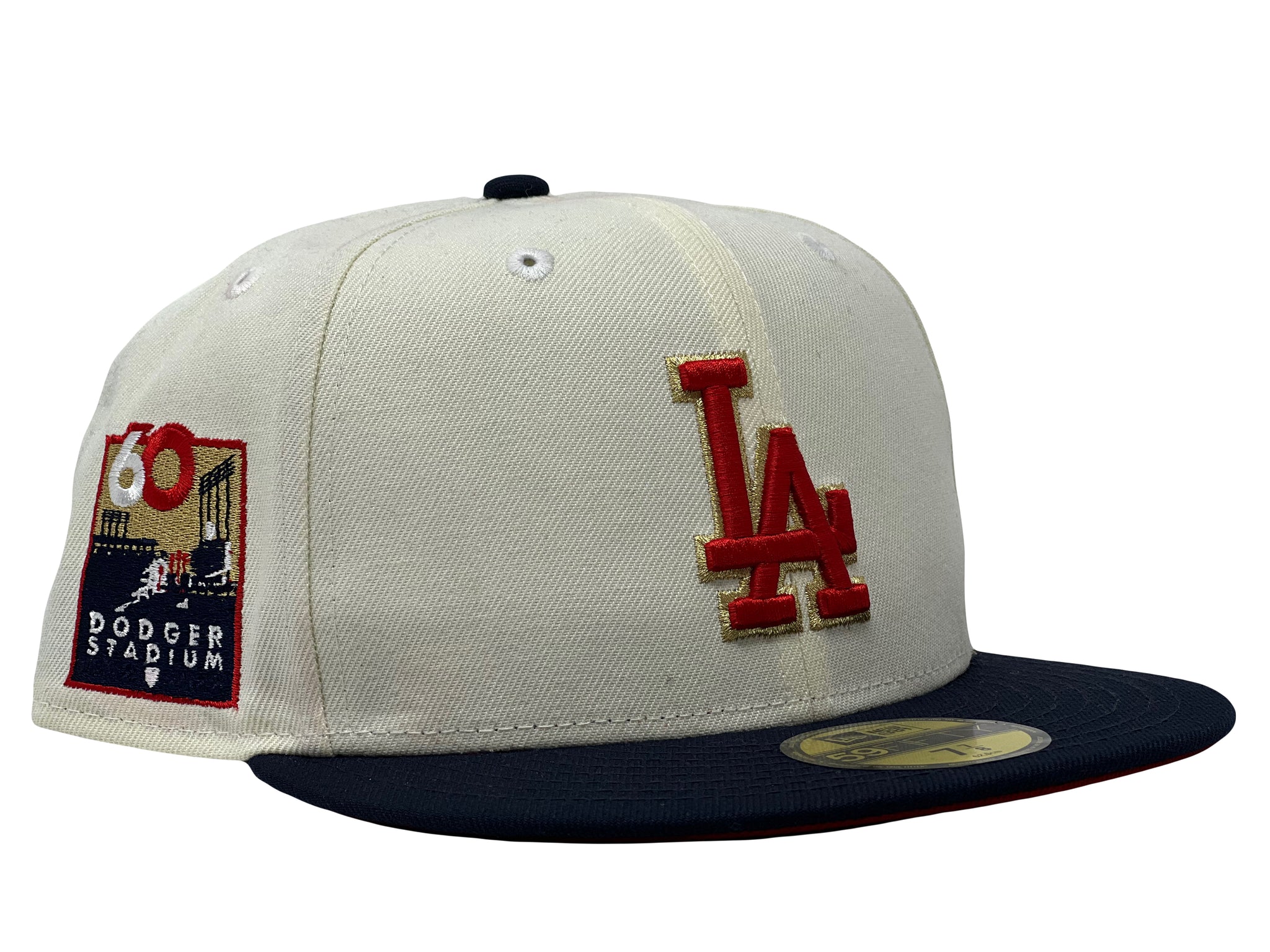 LOS ANGELES DODGERS DODGER STADIUM 60TH ANNIVERSARY OFF WHITE NEW