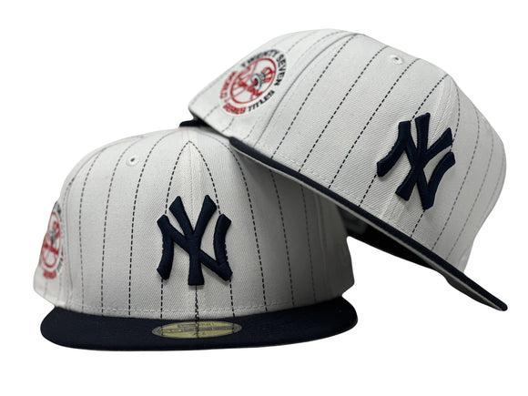 47 Brand MLB NY Yankees baseball cap in white with black pinstripes