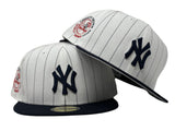 NEW YORK YANKEES 27X WORLD SERIES CHAMPIONS PINSTRIPE NEW ERA FITTED HAT