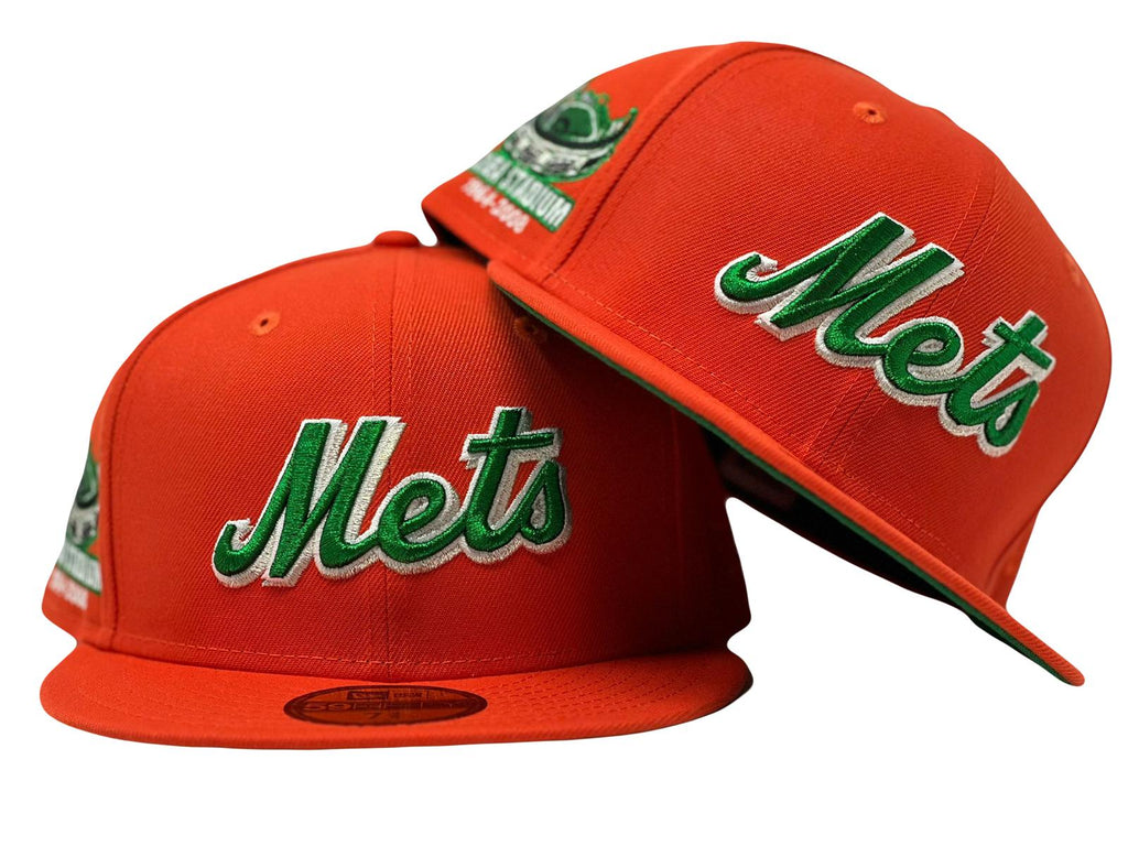 New York Mets Shea Stadium Green Brim New Era Fitted Hat