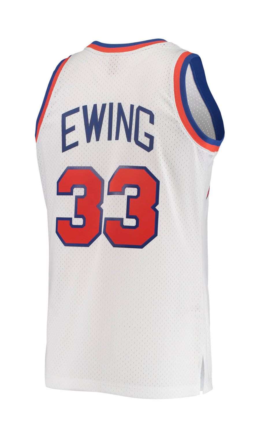 New York Knicks 1985-86 Patrick Ewing Mitchell and Ness Swingman Jersey