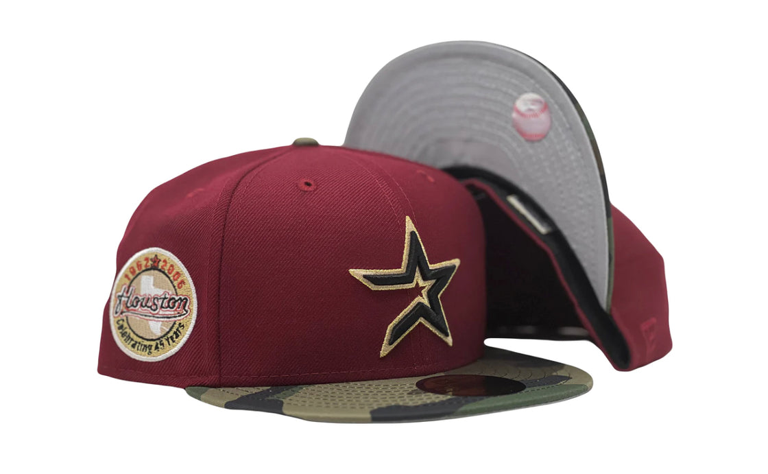 Houston Astros Brick Red Camouflage New Era Fitted Hat