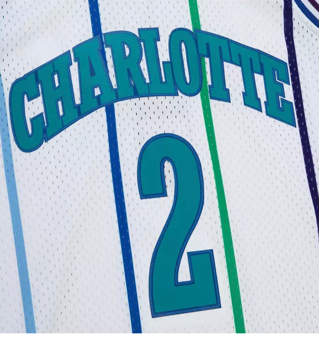 Charlotte Hornets Larry Johnson 1992-93 Jersey Mitchell and Ness Swingman Jersey