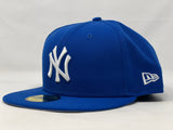 NEW YORK YANKEES LIGHT ROYAL GRAY BRIM NEW ERA FITTED HAT