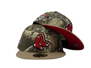 Boston Red Sox 90th Anniversary Real Tree Pack New Era Fitted Hat