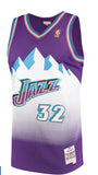 Utah Jazz Karl Malone Mitchell & Ness Purple 1996-97 Hardwood Classics Swingman Jersey
