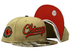 CHICAGO WHITE SOX 100TH ANNIVERSARY "REAL TREE COLLECTION" ORANGE BRIM NEW ERA FITTED HAT