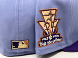 Lavender Deep Purple Houston Astros Gray Brim New Era Fitted Hat