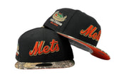 Black NY Mets Shea Stadium Real Tree Collection New Era Fitted Hat
