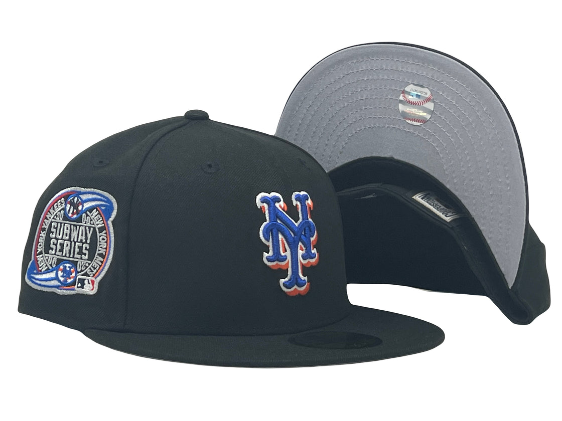 On-Field Black NY Mets Subway Series Gray Brim New Era Fitted Hat
