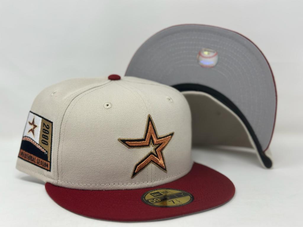 Off White Houston Astros 2000 Inaugural Season New Era Fitted