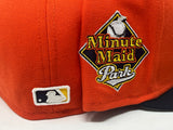 Orange Houston Astros Minute-Maid Park Stadium New Era Fitted Hat