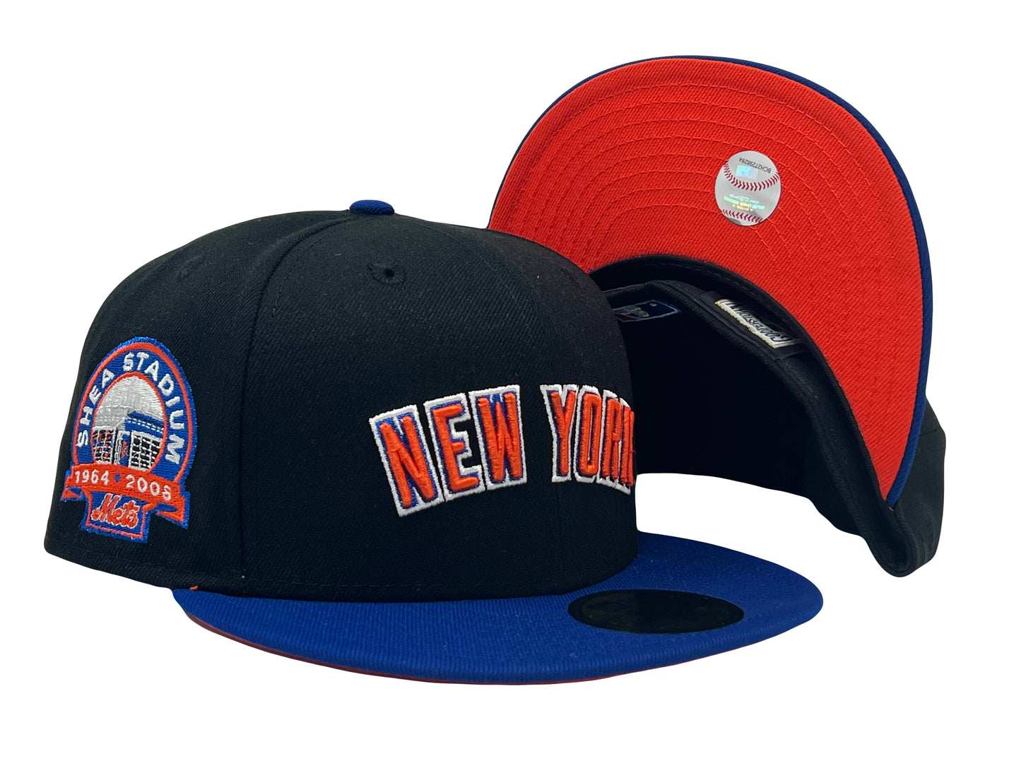 New York Mets 1964-2003 Shea Stadium Orange Brim 59Fifty New Era Fitted Hat