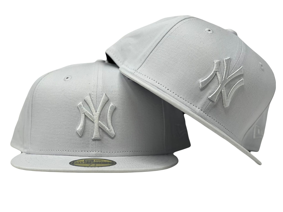 NEW YORK YANKEES ALL WHITE NEW ERA FITTED HAT
