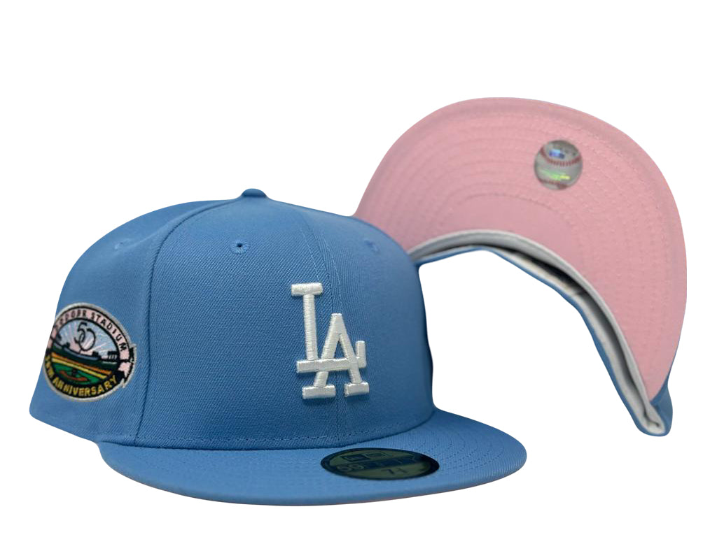 Los Angeles Dodgers Cotton Candy Pink Brim New Era Fitted Hat