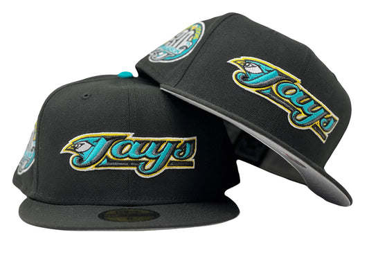 Toronto Blue Jays 30th Anniversary Gray Brim New Era Fitted Hat to Match Jordan Gamma 11