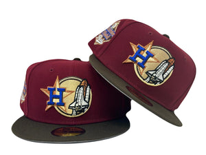 Houston Astros Minute-Maid Park Stadim Gray Brim New Era Fitted Hat
