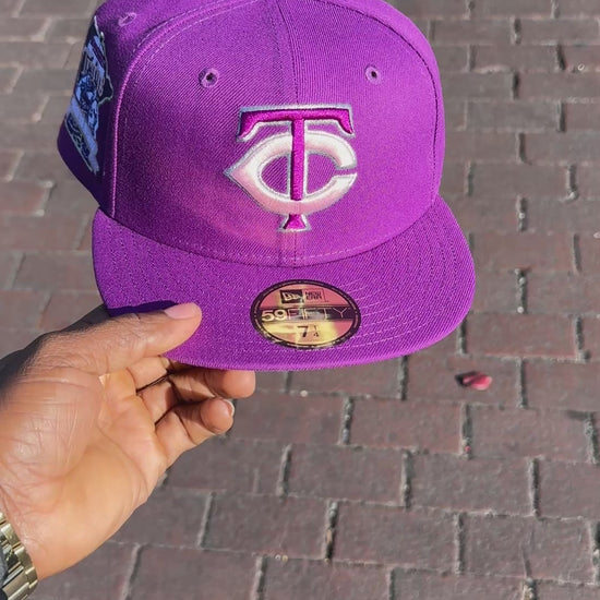 Minnesota Twins 40th Anniversary Sparkling Grape Fitted Hat