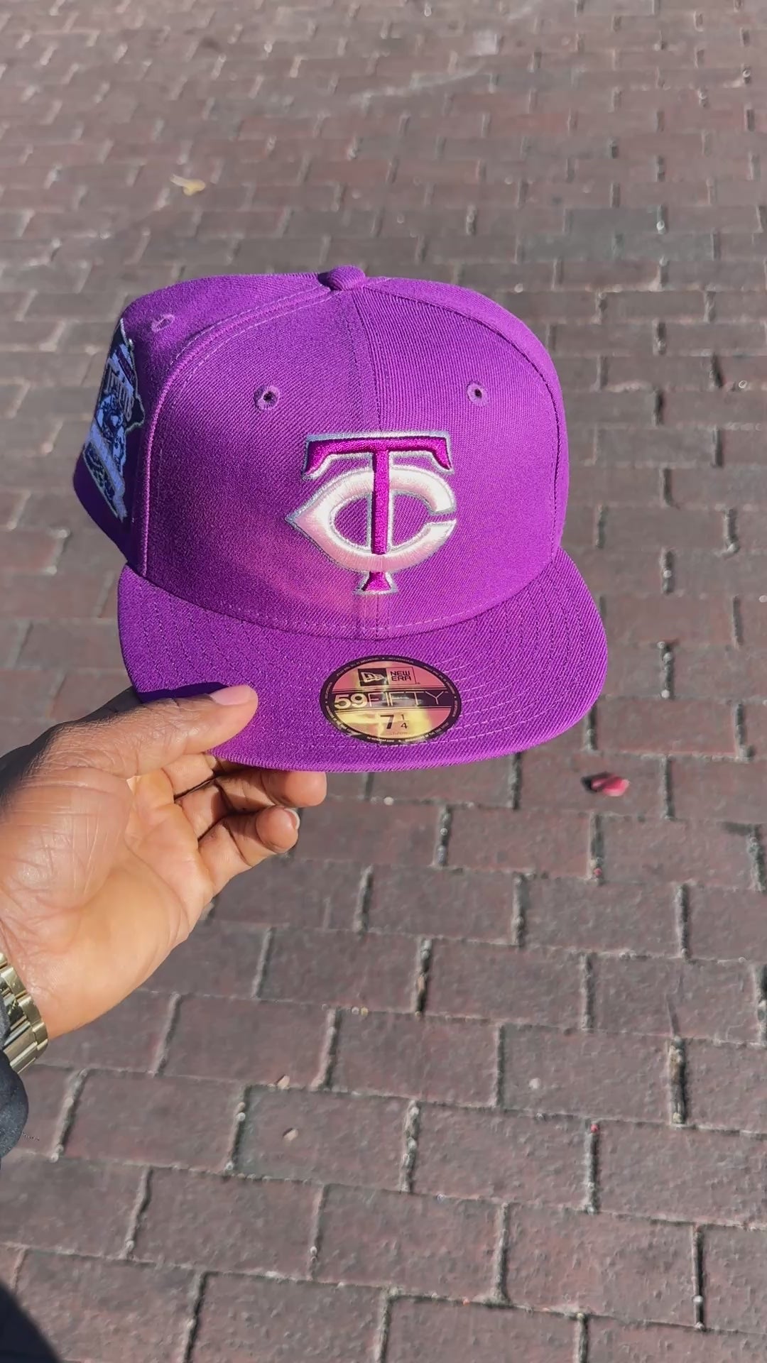 Minnesota Twins 40th Anniversary Sparkling Grape Fitted Hat