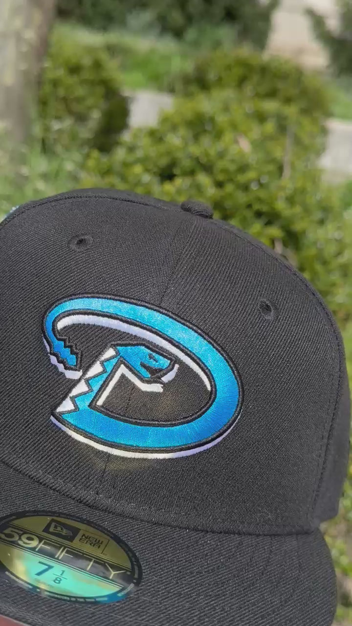 Arizona Diamondbacks 1998 Inaugural Season Gray Brim 59Fifty New Era Fitted Hat to Match 9