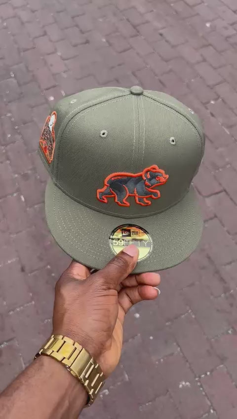 Chicago Cubs 2016 World Series 59Fifty New Era Fitted Hat-Olive