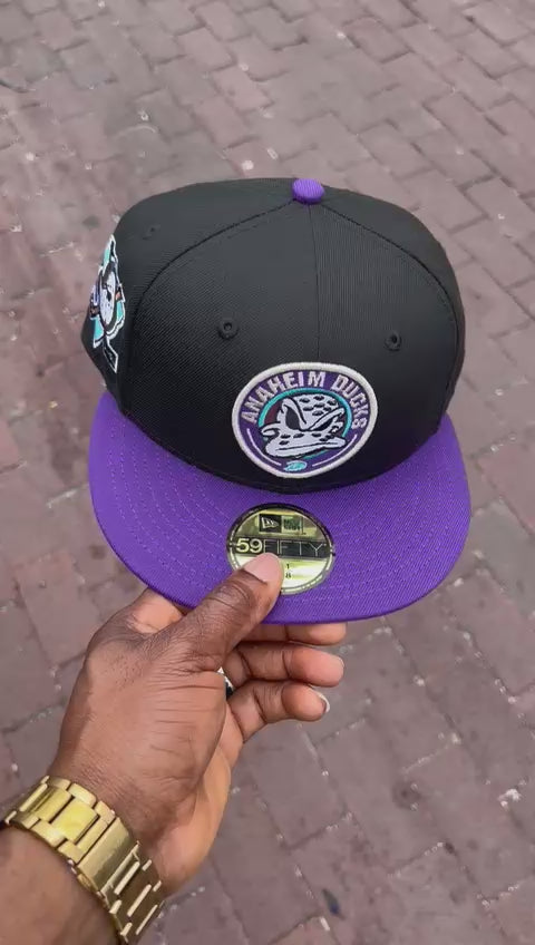 Anaheim Ducks Fitted Hats to Match Air Jordan Aqua 8