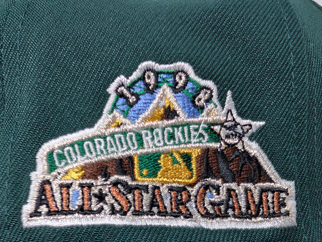 Colorado Rockies 1998 All Star Game 59Fifty New Era Fitted Hats-Brown Green