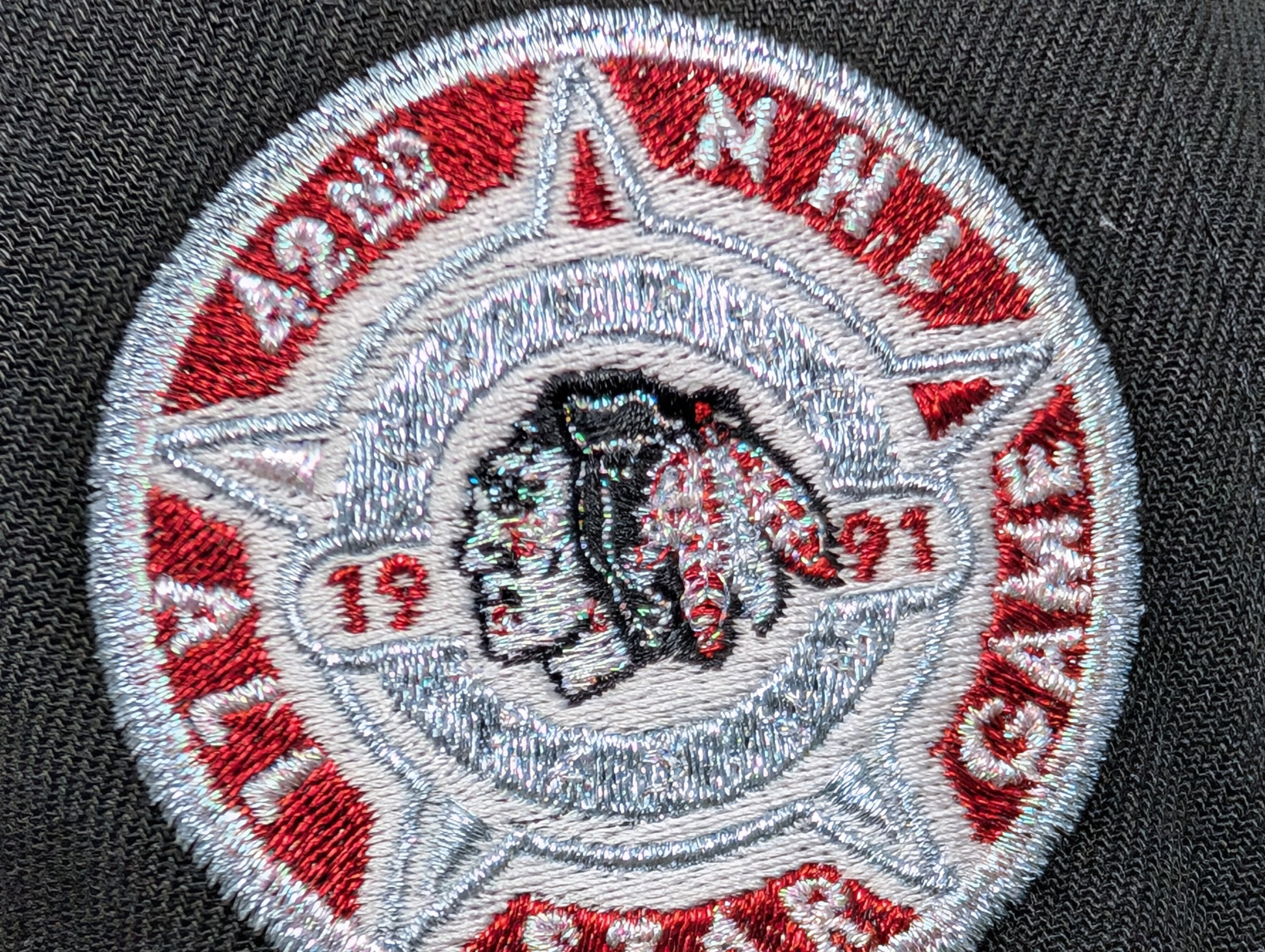 Chicago Blackhawks 1991 All Star Game Fitted Hats Black Sky