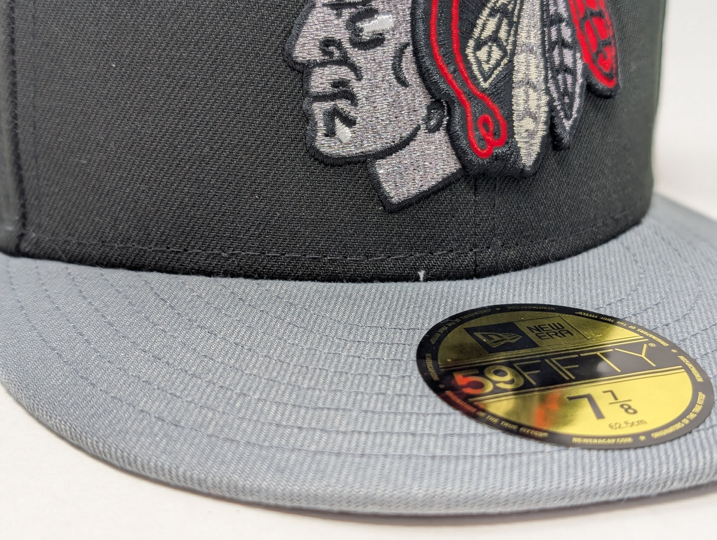 Chicago Blackhawks 1991 All Star Game Fitted Hats- Black Gray