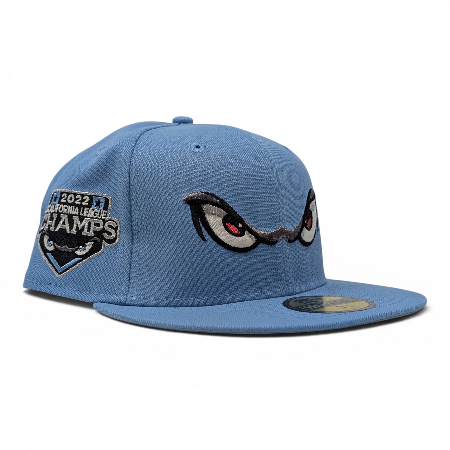Lake Elsinore Storm 2022 California League Champs Fitted Hats-Sky Blue