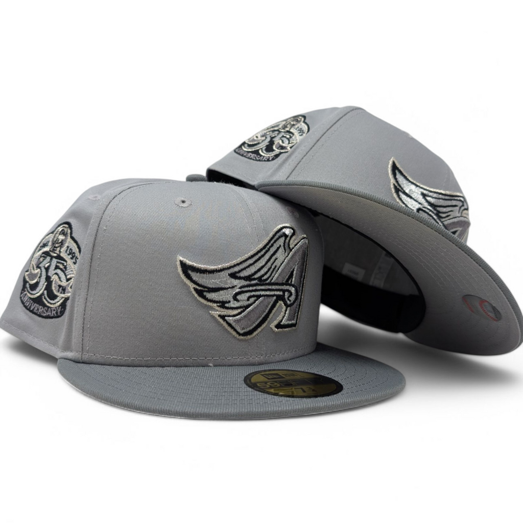 Los Angeles Angels 35th Anniversary Cool Gray New Era Fitted Hats