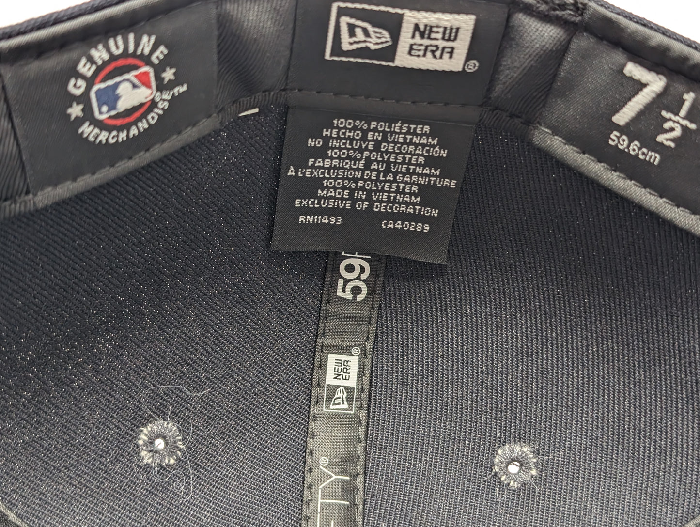 New York Yankees Compound New Era Navy Blue Fitted Hats