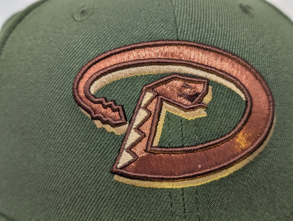 Arizona Diamondbacks 1998 Inaugural Season Fitted Hats-Olive Green