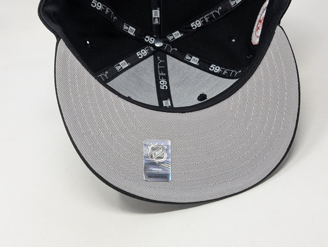 New York Rangers 85th Anniversary Black NHL New Era Fitted Hats