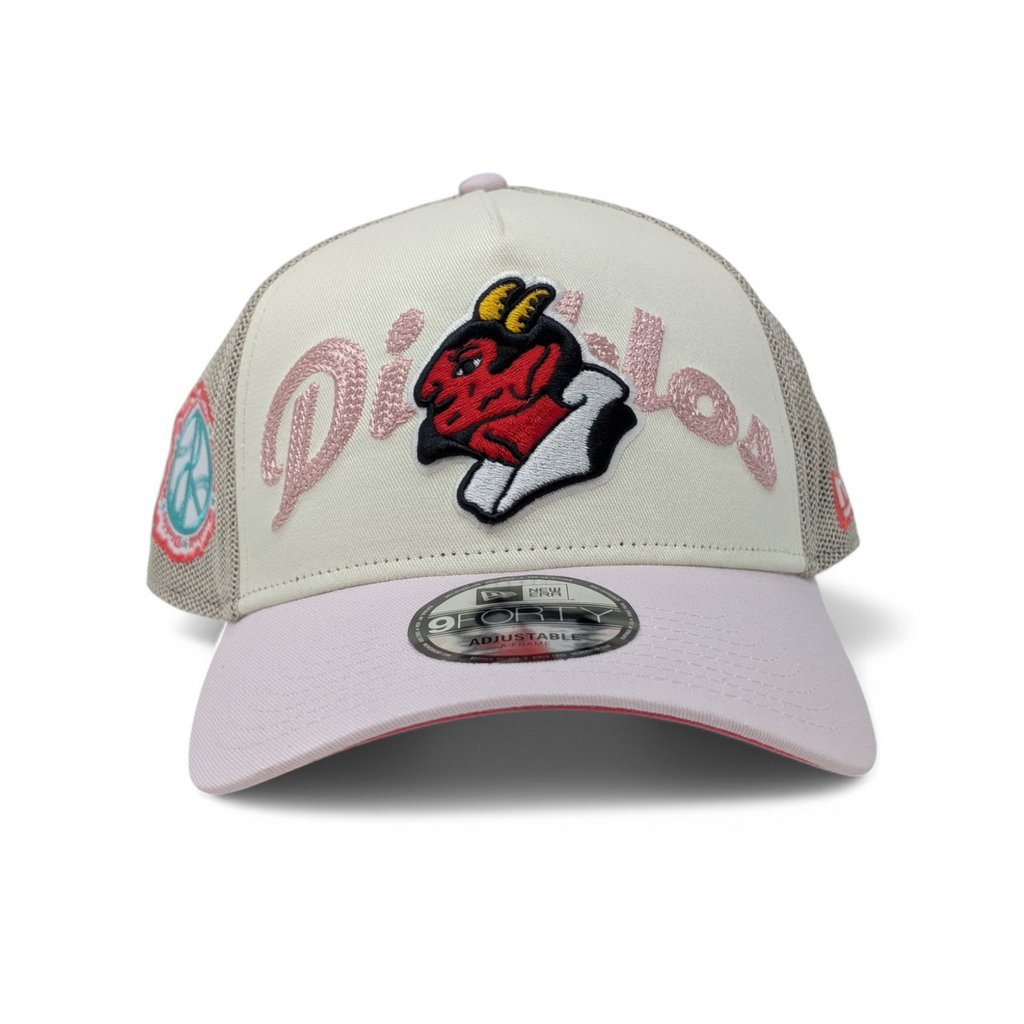 Diablos Mexican League 9Forty A Frame Trucker Hat