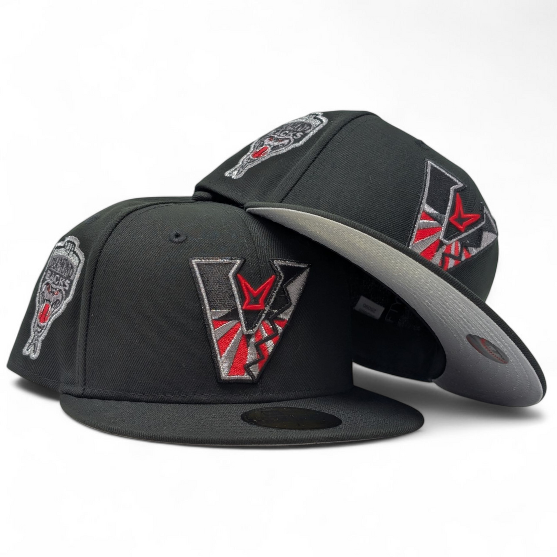 Arizona Diamondbacks 1998 Inaugural Season Upside Down Logo Fitted Hats