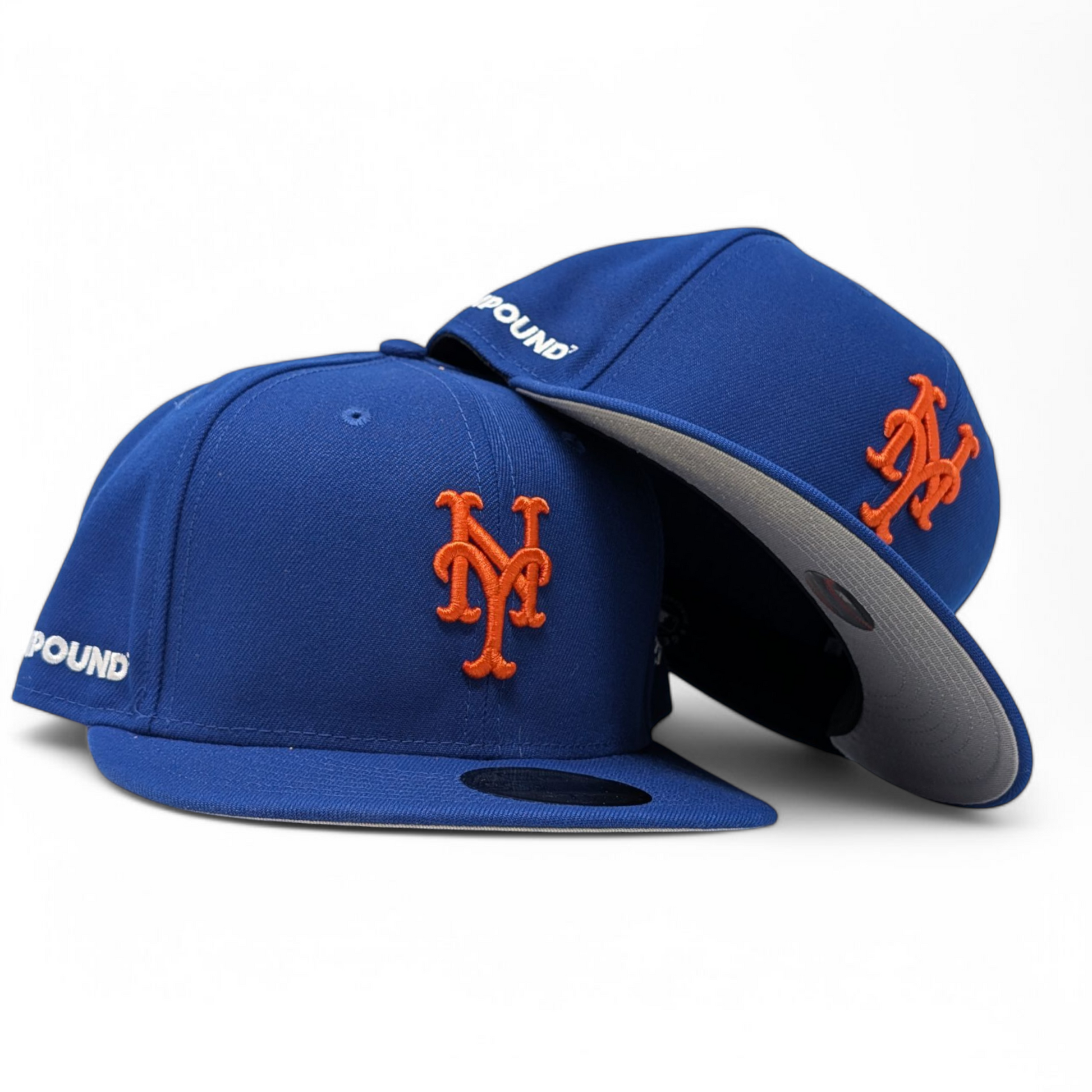 New York Mets Compound New Era Royal Blue Fitted Hats