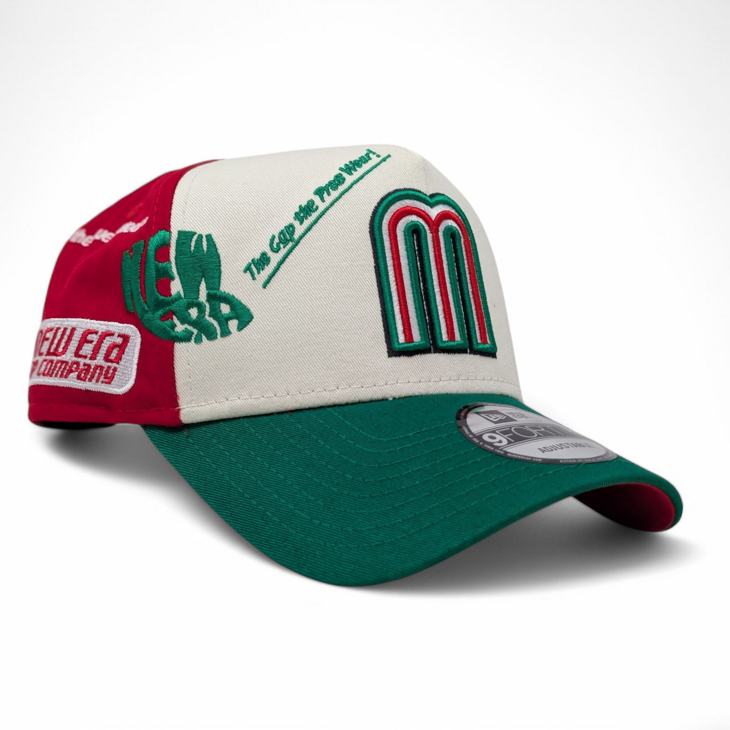 Mexico New Era Flag Color A Frame Adjustable Hats