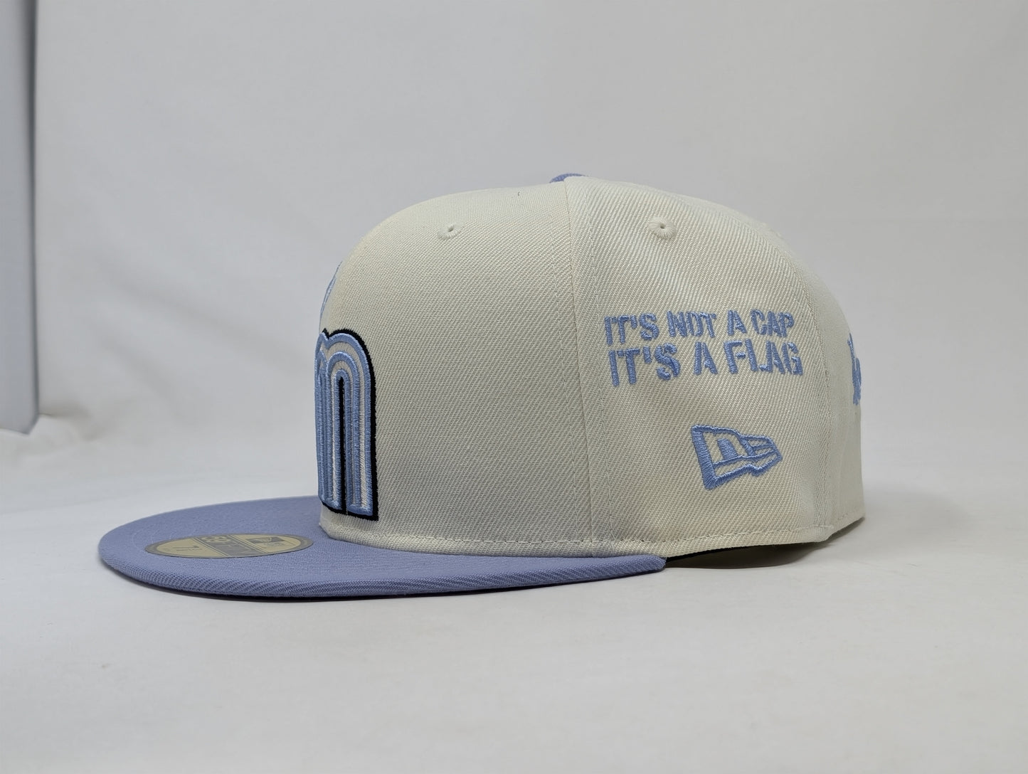 Mexico New Era 59Fifty New Era Fitted Hats- Chrome Lavender