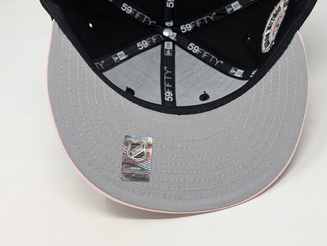 Boston Bruins 1924 Inaugural Season New Era NHL Fitted Hats-Pink