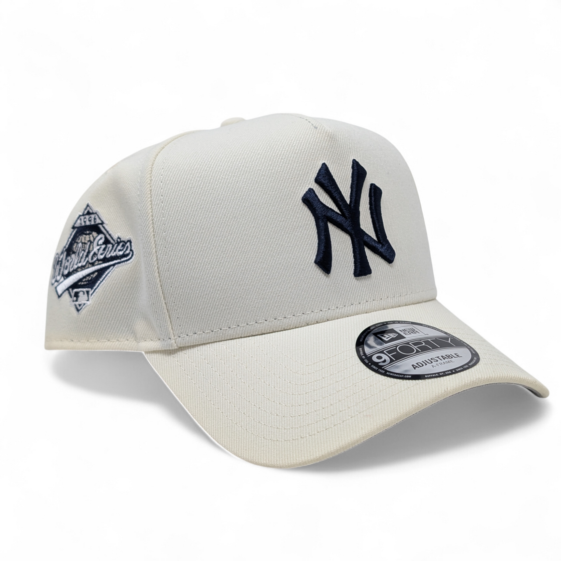 New York Yankees 1996 World Series Off White 9Forty A-Frame Snapback Hats