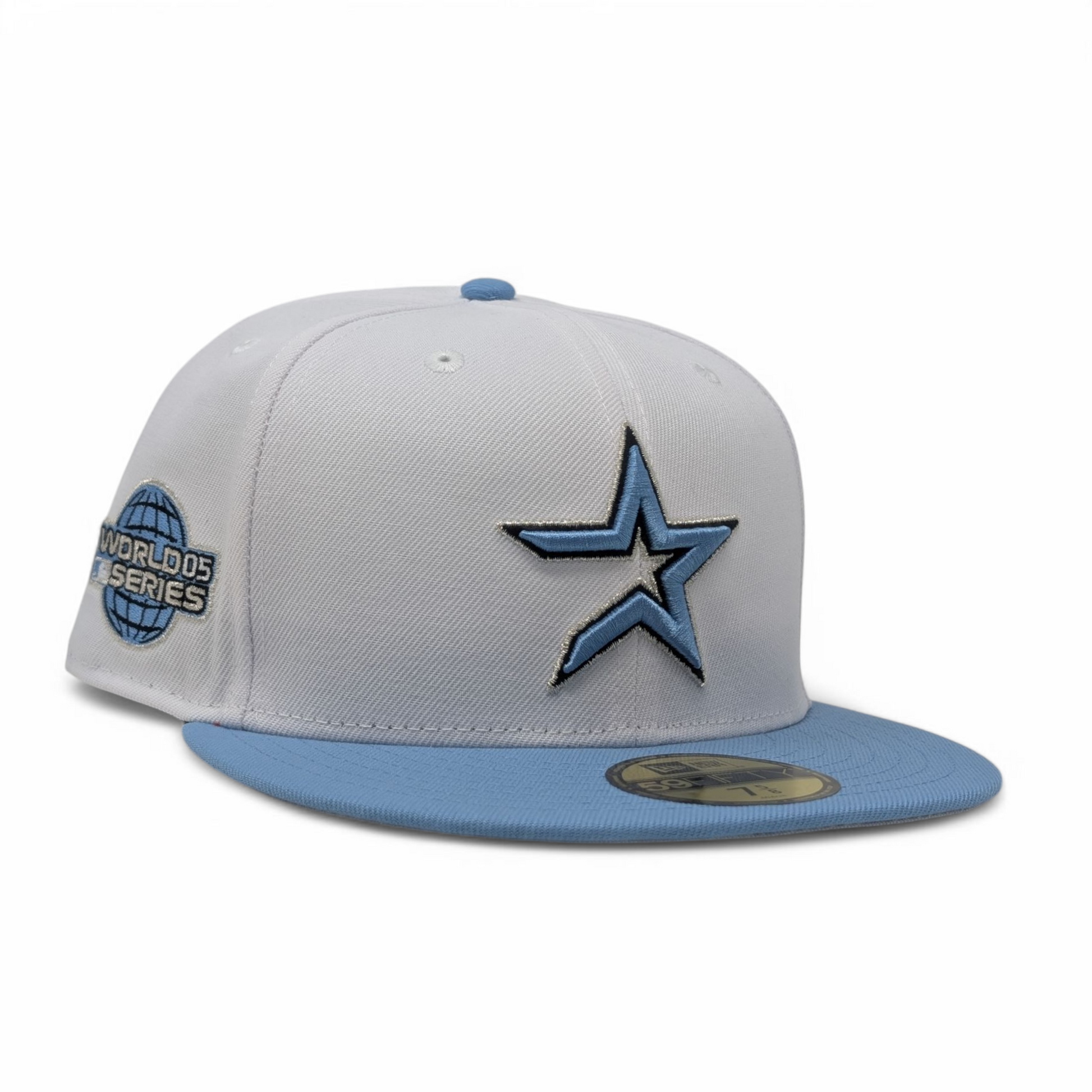 Houston Astros 2005 World Series New Era Fitted Hats-White Sky