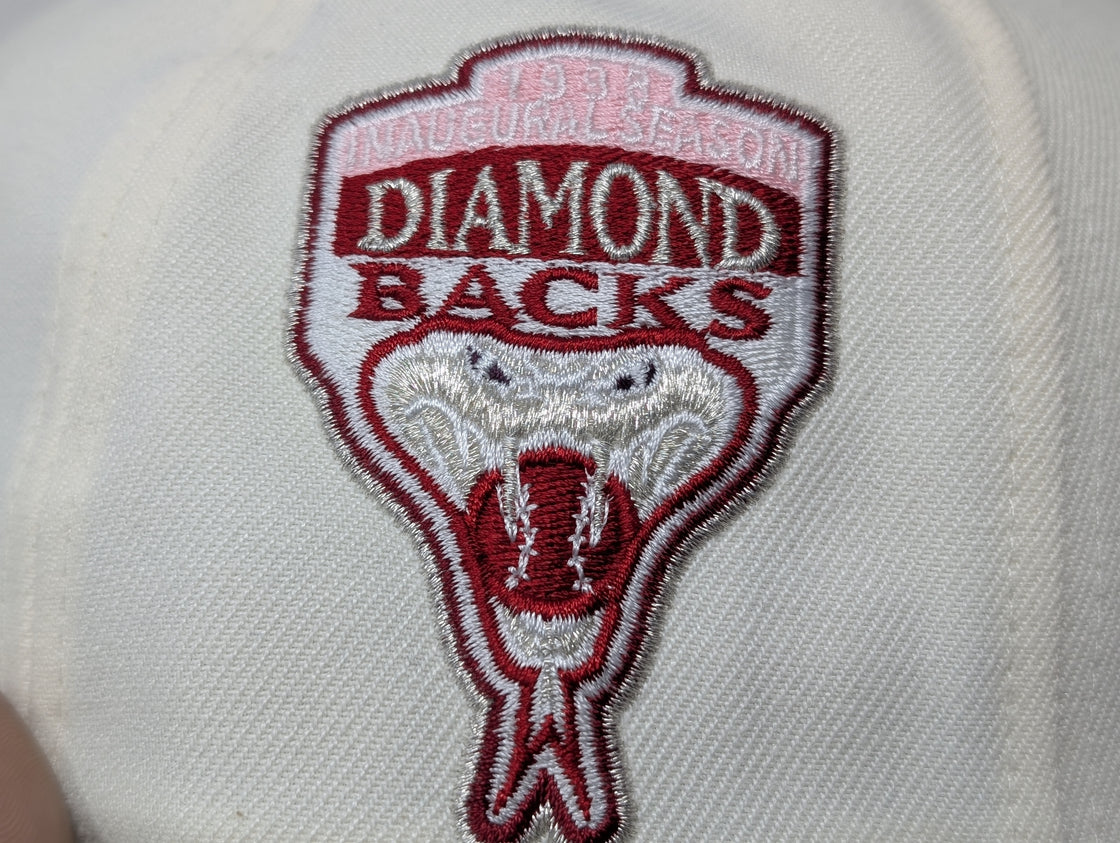 Arizona Diamondbacks 1998 Inaugural Season Pink Brim Fitted Hats