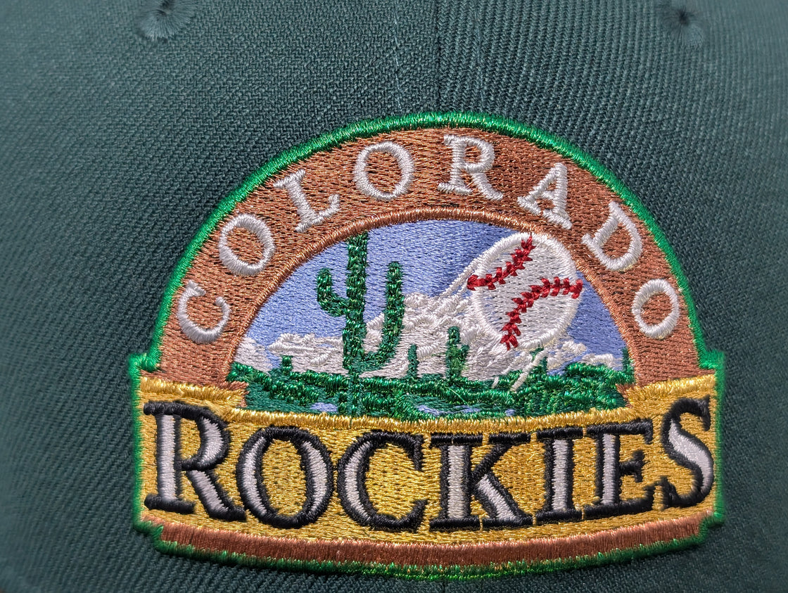 Colorado Rockies 1998 All Star Game 59Fifty New Era Fitted Hats-Brown Green