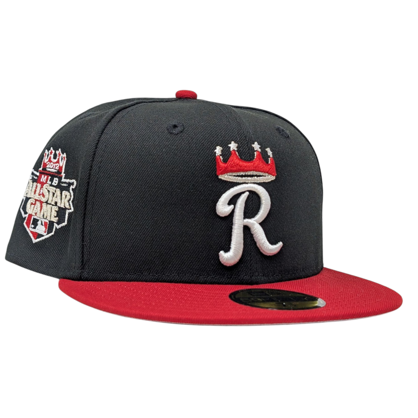 Kansas City Royal 2012 All Star Game New Era Fitted Hats Black Red