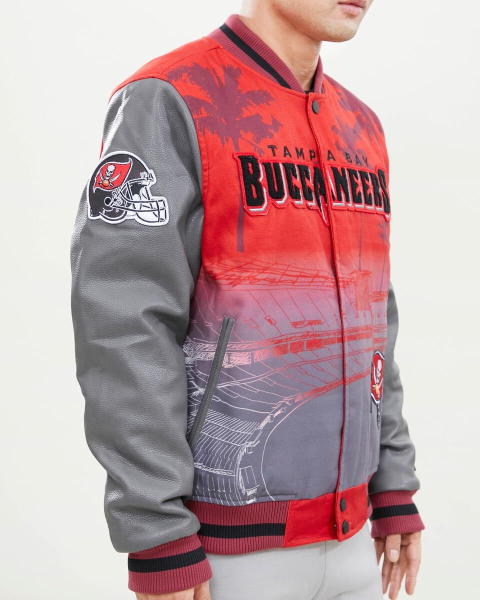 Red Tampa Bay Buccaneers Pro Standard Remix Varsity Jacket