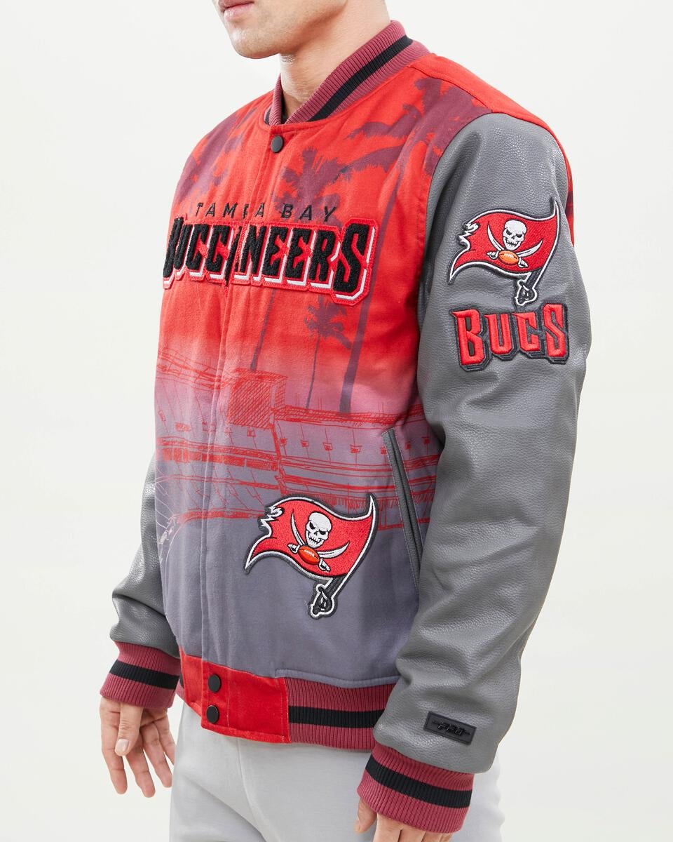 Red Tampa Bay Buccaneers Pro Standard Remix Varsity Jacket