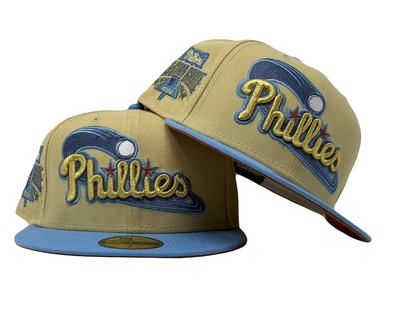 Philadelphia Phillies 1996 All Star Game "Sunrise Gradient 2" Rust Orange Brim New Era Fitted Hat