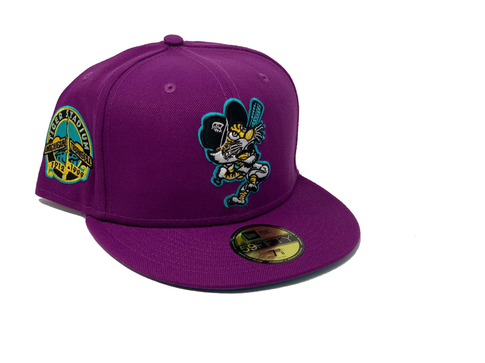 Grape Detroit Tigers Mermaids Collection Custom New Era Fitted Hat