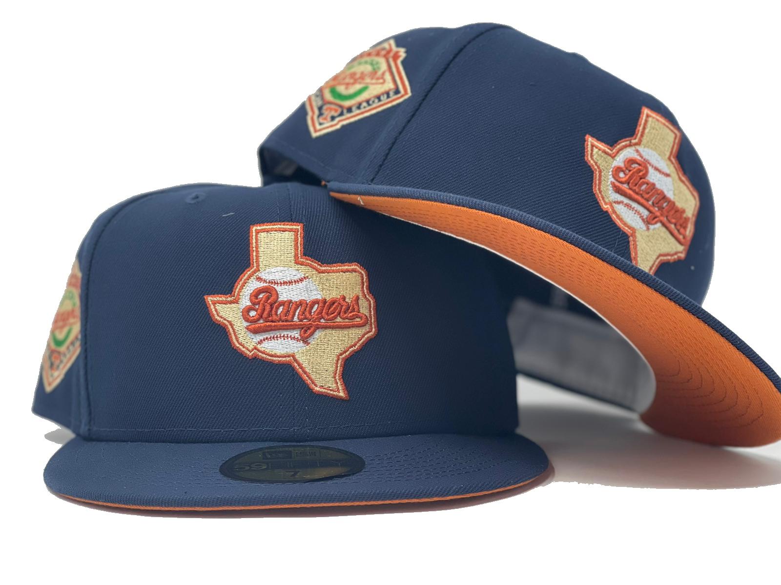 Navy Blue Texas Rangers 1993 American League Custom New Era Fitted – Sports  World 165